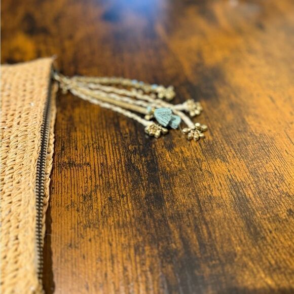 Tommy Bahama raffia clutch purse EUC - Picture 5 of 8